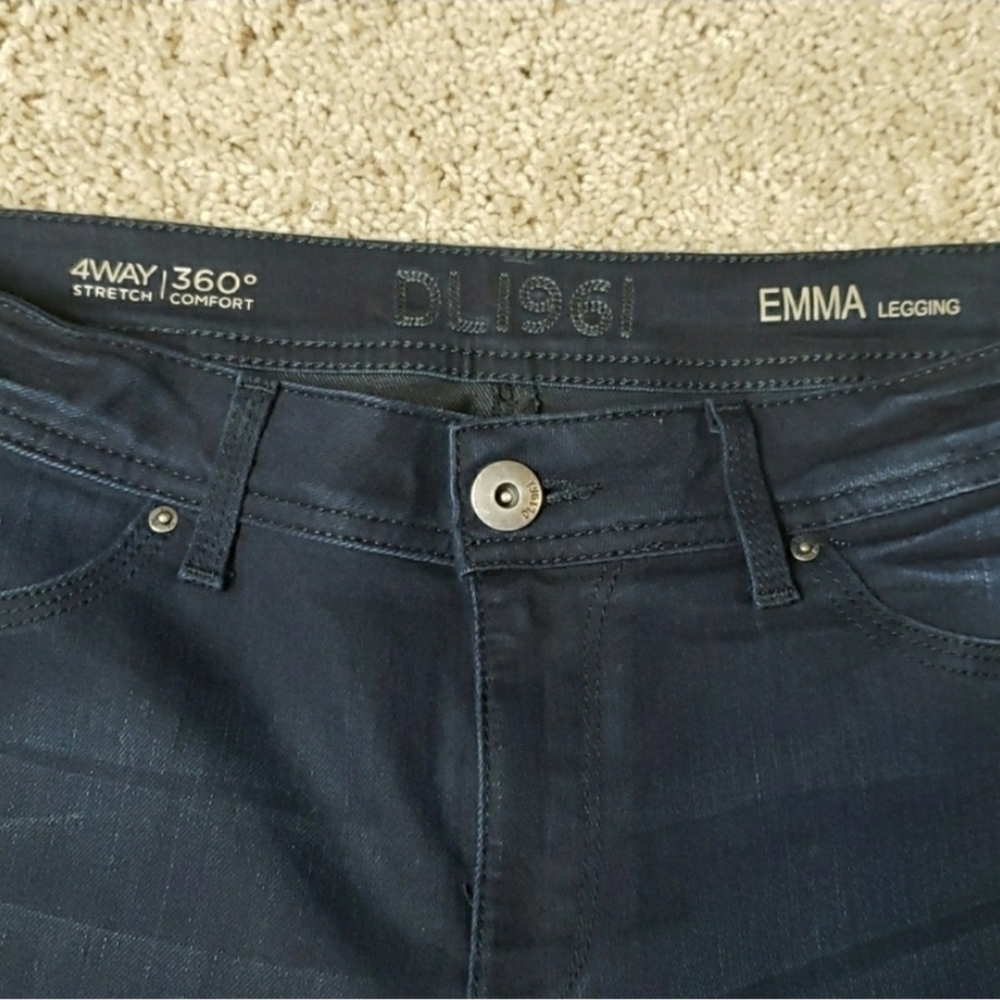 DL1961 Women's Emma Legging Jeans - Dark Blue - Picture 5 of 9